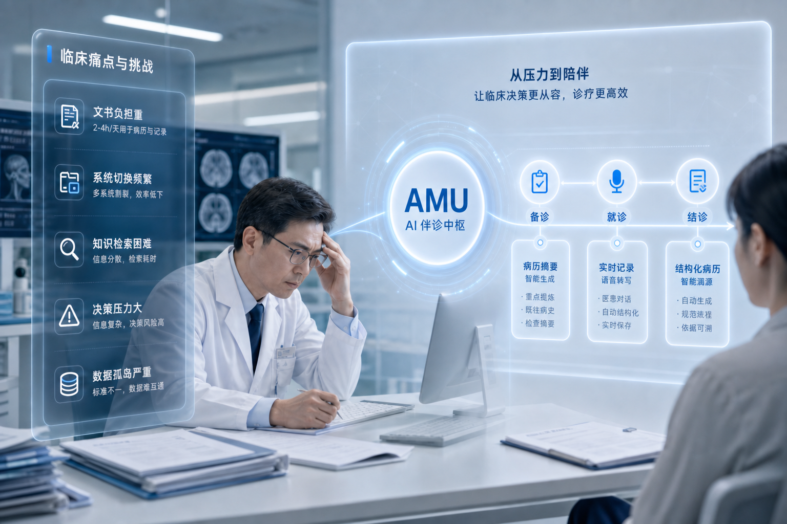AMU 伴诊式临床智能系统场景